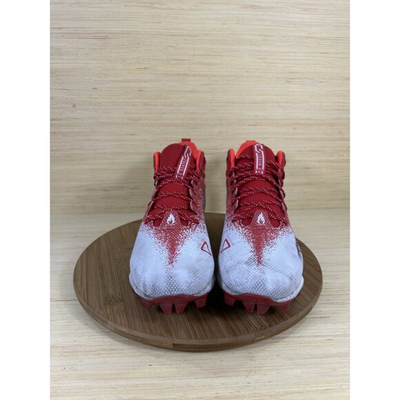 Under Armour Spotlight Franchise RM 2.0 Red White Football Cleats Mens 11 - Picture 2 of 8